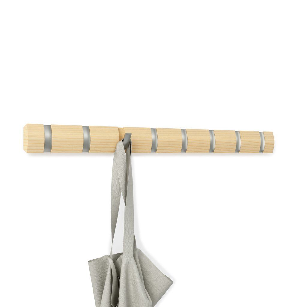 Umbra Flip 8 kapstok - 81.3x7.6cm - naturel