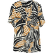 s.Oliver Vloeiende blouse in gemengde viscose met plooien en een all-over print dames