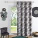 HomeMaison Afgerond jacquard meubelgordijn Lichtgrijs Katoen