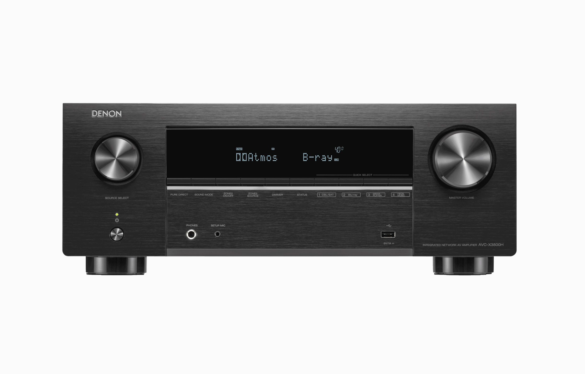 Denon AVC-X3800H AV Receiver | 11.1.4 Channels | 3D | Black