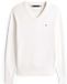 Tommy Hilfiger Trui Pima Org Ctn Cashmer V-hals Lange Mouw Heren S Beige