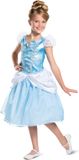Disguise DISNEY Prinses - CINDERELLA, Cinderella Deluxe Jurk, Maat M (7-8 jaar), Meisjes