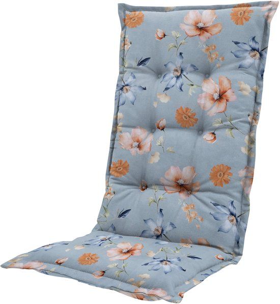 Madison Kussen hoge rug ca.123x50cm Florina blue