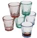 Gerimport Verres à eau/verres à boire Everest - 12x pièces - mélange de couleurs transparent - 45 ml