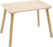 Tafel- Atmosphera Alex Kindertafel met 2 stoelen - Beige - Hout