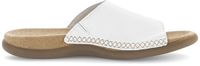Gabor 03.705.21 Dames Platte Sandalen Wit Leer Maat 36