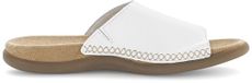 Gabor 03.705.21 Dames Platte Sandalen Wit Leer Maat 36