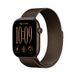 Apple Watch Series 12 GPs + Cellular 42mm - Aluminium Case Dark Bronze Milanese Loop Smartwatch