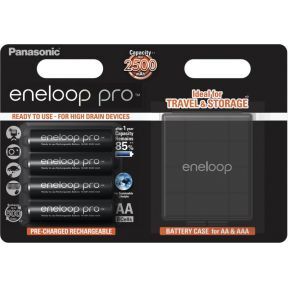 Panasonic 1x4 Eneloop Pro Mignon AA 2500 mAh + Accubox