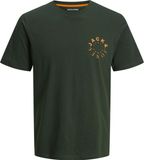 JACK&JONES JJWARRIOR TEE SS CREW NECK Heren T-shirt Groen Katoen Regular Fit XS