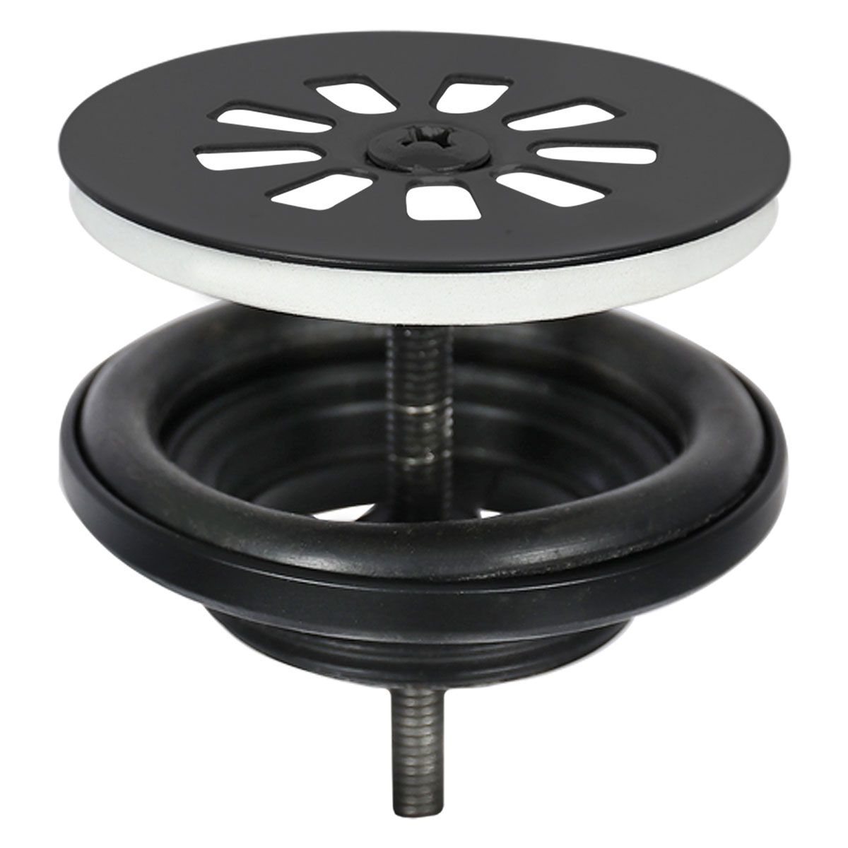 Differnz Afvoerplug Mix Mat Zwart 1/4