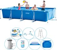 Frame Pool Rechthoekig 450x220x84 cm - 8-delig - Alles in 1 Zwembad Pakket