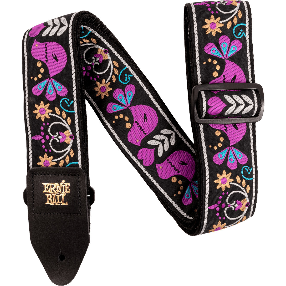 Ernie Ball Classic Jacquard Strap 5331 Purple Bird Lupin