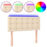 VidaXL Hoofdeind & Voeteind Crème met LED