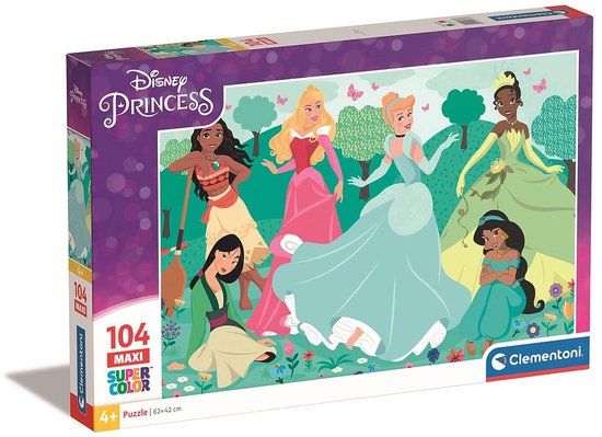 Clementoni Maxi Puzzel Disney Prinses 104 Stukjes