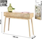 Stadsleven Console met 2 lades push-pull systeem 100x30xh75cm
