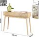 Stadsleven Console met 2 lades push-pull systeem 100x30xh75cm