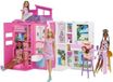 Barbie Poppenhuis, vakantiehuis speelset met pop, 4 speelzones, 11 accessoires, HRJ77