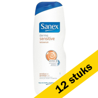Sanex Aanbieding: 12x Sanex Dermo Sensitive douchegel (1000 ml)