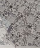 Roeckl Flower Wind Sjaal Wol Gebloemd Vrouwen Silvergrey 80x180 cm