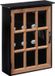 Atmosphera Sleutelkastje Classic Cabinet - MDF/Glas - Zwart/Bruin - 30 x 40 cm