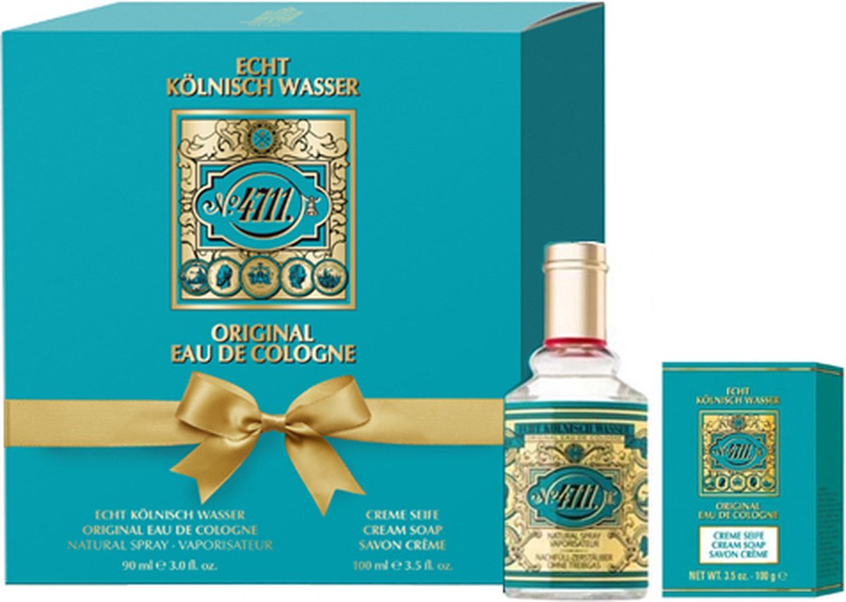 4711 4711 eau de cologne spray 90 ml + zeep geschenkset gift set