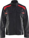 Blåkläder 4054-1800 Industriejack Ongevoerd Zwart/Rood maat 4XL