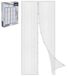 Moustiquaire pour portes - Moustiquaire magnétique - 208 x 100 cm - Blanc