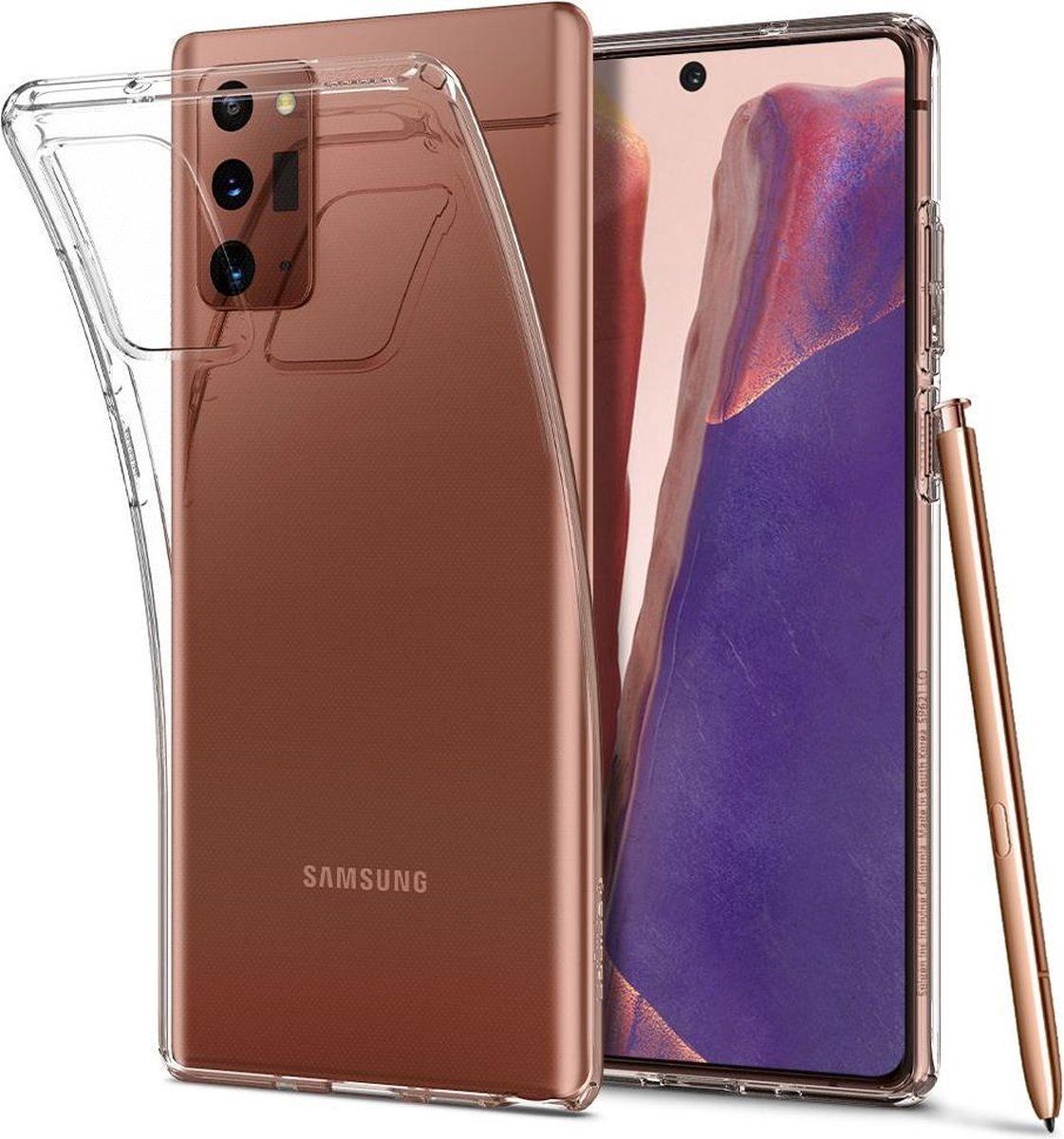 Spigen Liquid Crystal hoesje voor Samsung Galaxy Note 20 - Crystal Clear