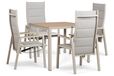 Lifestyle Garden Furniture Lifestyle Essence/Creta 90x90 cm dining tuinset 5-delig