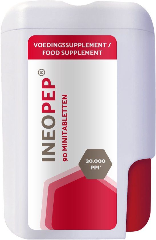 Ineo Pharma Ineopep – Gluten Enzymen voor Glutenvertering – Klinisch Ondersteund Enzymcomplex – 90 Tabletten
