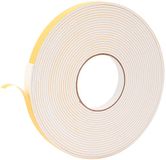 vidaXL Zelfklevende schuimtape - Wit - 15mm x 10m