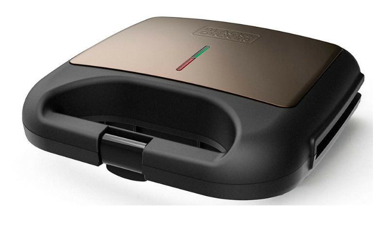 BLACK+DECKER BXSA752E Sandwich Maker - 750W - Black/Bronze
