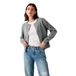Levi's Tara superzacht damesvest met ronde hals, Dark Heather Grey Br, S