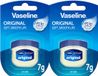 Vaseline Lip Therapy 7G Das Original | Pflegender Lippenbalsam für optimale Feuchtigkeit | (Original (2er Pack))