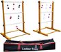 Laddergolfset de luxe avec sac rouge et bleu