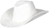 Wilbers & Wilbers Cowboyhoed met strass wit