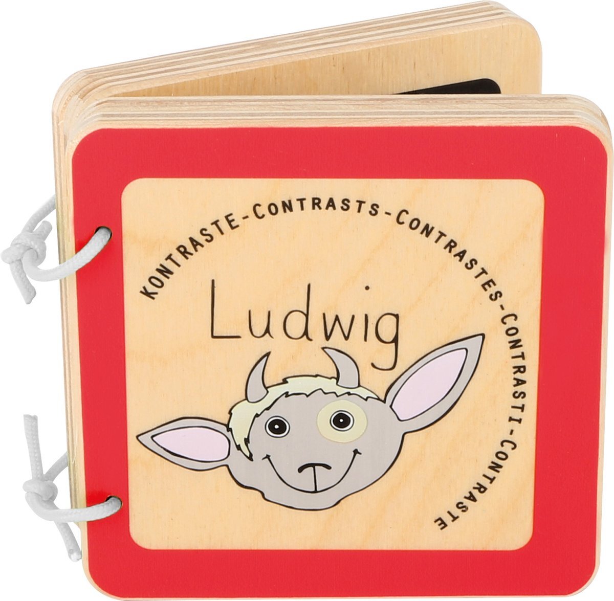 Small foot company Legler houten babyboekje Ludwig de geit 9 cm