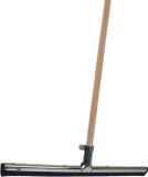 Betra raclette de douche - métal/caoutchouc - 60 cm - avec manche en bois 130 cm