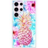 Samsung Bedrukt siliconen hoesje compatibel met Galaxy S23 Ultra Ananas