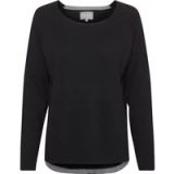 Culture Annemarie Solid Jumper Dames Trui - Zwart - Maat M