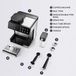 StarTech Espressomachine 20 bar TFT-touchscreen Automatische melkopschuimer Zwart en zilver
