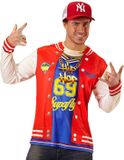 Widmann Jaren 80 & 90 Kostuum T-Shirt Lange Mouwen Hip Hop Hank Man Medium / Large Carnaval kostuum Verkleedkleding