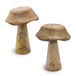 Spetebo set de 2 champignons décoratifs en bois de manguier à poser