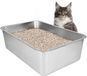 BeiJingLiangPinJiaZuoKeJiWenHuaFaZhanYouXianGongSi Litière pour chat - Acier inoxydable - 50x35x20cm