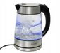 Huslog Waterkoker, Glas, 1,7 Liter, 2200 Watt, Ledverlichting, 100% Bpa-vrij, Verdikt Glas, Waterkoker Met Kalkfilter, 360° Roestvrijstalen Sokkel, Droogbescherming, Zilver