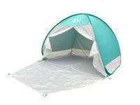 dBb Remond Maxi Anti-UV Babytent, UPF 50+ Maximale Zonwering, Pop Up Strandtent voor 2-3 Personen, Strandschuur, Open H160 x L155 x D110 cm, Muskietennet, Turquoise