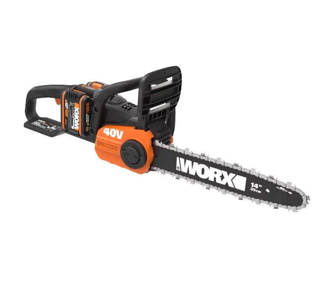 Worx WG384E kettingzaag zwart, oranje