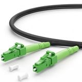 1aTTack.de 1x 5m OS2 LWL SX SIMPLEX patchkabel G.652.D LC/APC - LC/APC SM SINGLEMODE - 9/125 µm ARMORED/LSZH grijs