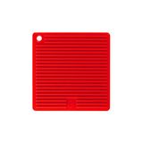 Mastrad Pannenlap, siliconen onderzetter mat met antislipgrip, vaatwasmachinebestendig, flexibel, hot pads, potopeners en coaters, rood - F83415